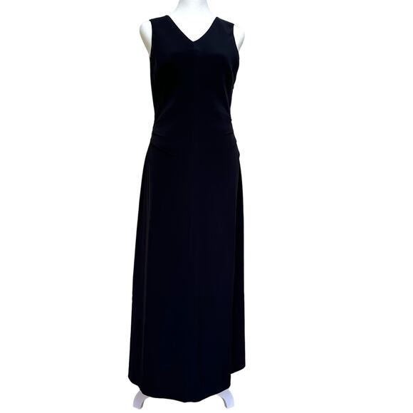 Giorgio Armani Dresses & Skirts - Giorgio Armani Le Collezioni Black Silk Maxi Dress Made in Italy Size 4